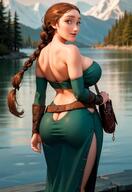 1girls ai_generated ass ass_cleavage ass_focus auburn_hair brown_hair cleavage curvaceous curvy curvy_body curvy_female curvy_figure dreamworks female female_only green_eyes hourglass_figure how_to_train_your_dragon light-skinned_female light_skin milf mrseyker outdoors outside pixai sideboob solo solo_female valka_haddock voluptuous voluptuous_female // 1288x1878 // 202.6KB